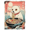 Kawaii Polar Bear Ramen Anime