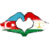 Azerbaijan Tajikistan Flag Heart