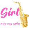 Saxophone girl Saxophone player