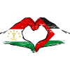 Tadschikistan_Palästina_Flagge_Hände_Herzform