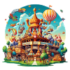 Fantasiepark Luftschiff-Karussell
