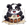 Kawaii Panda Kuchen Genuss