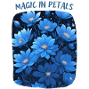 Magic in Blue Flower Petals