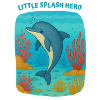 Spritzender Delfin-Held