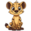 Kuschelhya Hyänenjunge Cartoon