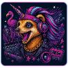 Erdmännchen Einhorn Party