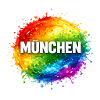 Bunter Farbsplash über München