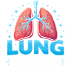 Lung Nerd: bunte Lungenillustration