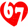 Six Seven 67 Meme Cool Valentine's