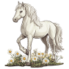 Horse on meadow