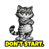 Don’t Start. – Grumpy Katze (Attitude) CAT
