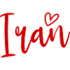 Iran Heart Women's Love Iran