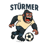 Striker Monkey Soccer Storm