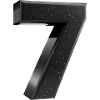 Black Seven with Gold Speckles