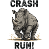 Wild Rhinoceros Crash Run