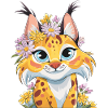 Floral Wreath Leopard Magic