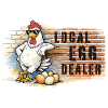 Poulet dans le style graffiti