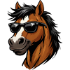 Stud with sunglasses vector swag