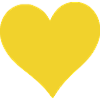 yellow heart yellow gift