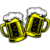 Toast de bière verre