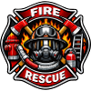 Fire Brigade Rescue Badge