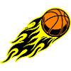 Basketball flame
