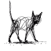 Minimalisti, piirretty kissa, minimalismi