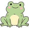 Delicate Frog Kawaii Graphic