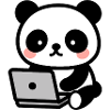 Panda kawaii geek - dessin mignon