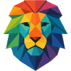 Colorato Wild Poly Low Lion - Art Pop Colors