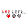 Pixel Art One Heart Left