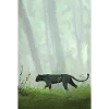 Retro Pixel Art Jungle Panther