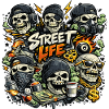 Street Skeleton Life
