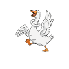 Funny goose saying Something's wrong