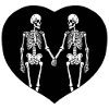 Skeleton Lovers Heart