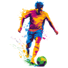 Farbspritzer Fußballheld