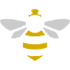 Bee Logo Geometric