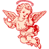 Rock Cherub – Engel mit Metal-Handzeichen