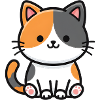 Two-Tone Cat Duo Charm
