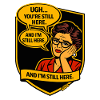 Retro Comic Lady: Still Here