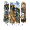 Edinburgh Holiday Travel – Scotland City Motif