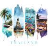 Thailand Vacation Travel – Longtail Boat & Buddha