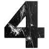 Black four-scratch pattern