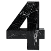 Reinforced four-piece design with scratches