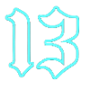 Neon Gothic 13 Outline