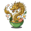Ramen Dragon Japanese Food Design
