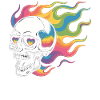 Skull Rainbow T-Shirt