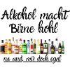 Alkohol macht Birne hohl-
