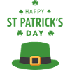 Chapeau vert Saint Patrick