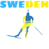 Biathlon Sweden silhouette blue yellow